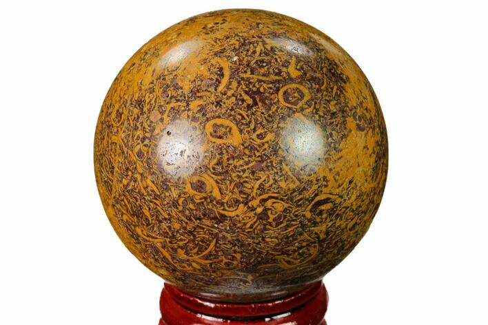Polished Coquina Jasper Sphere - India #167605